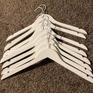 Bridal White wooden hangers